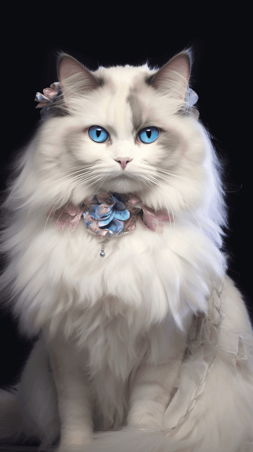 Ragdoll kat: kleuren, karakter, verharen en gezondheid