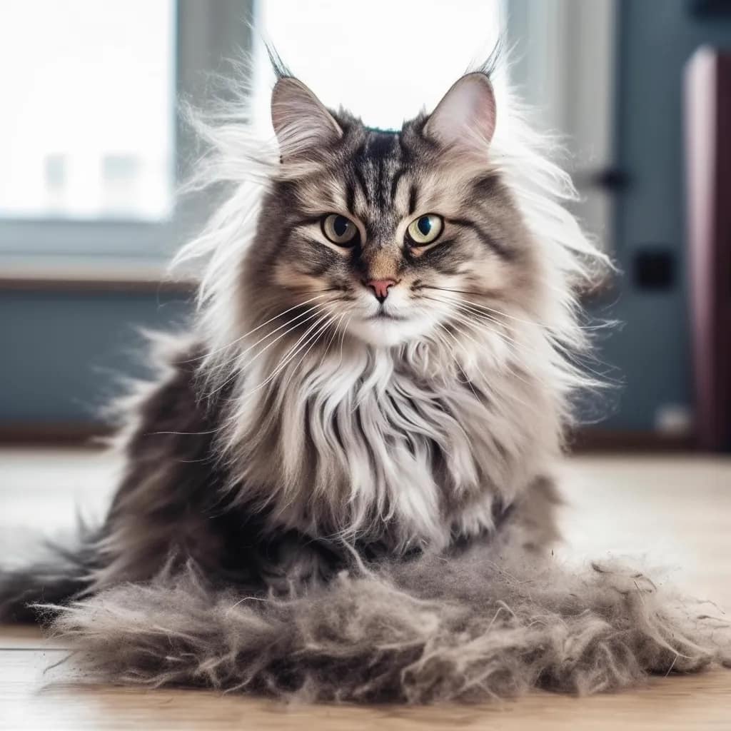 Kat verliest veel haar: normaal verharen of naar de dierenarts?