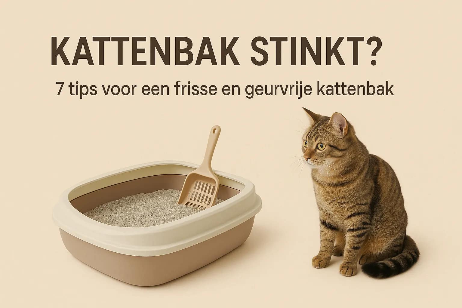 Kattenbak stinkt? Zo krijg je de ammoniaklucht weg (en wanneer het een signaal is)